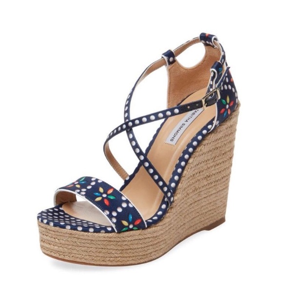 Last price! Tabitha Simmons Floral Espadrille - Picture 2 of 5